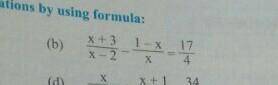 Please solve this equation using quadratic formula