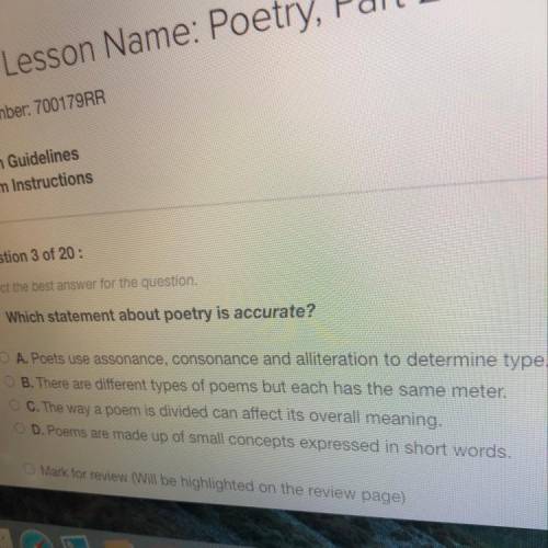 Which statement about poetry is accurate?
