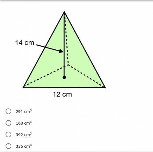 * PLEASE ANSWER* What is the volume of the regular pyramid to the nearest whole number?