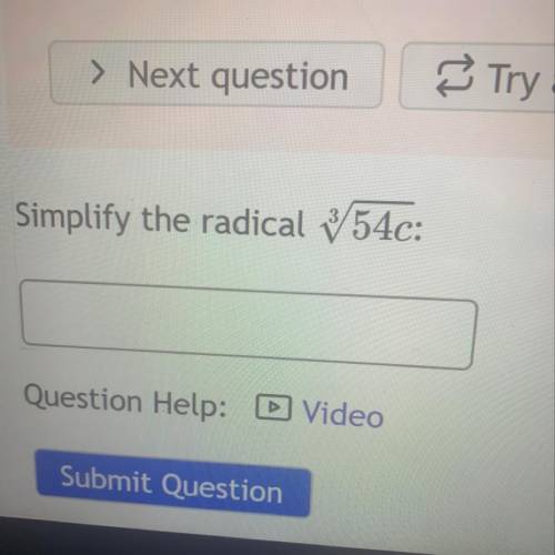 Simplify the radical