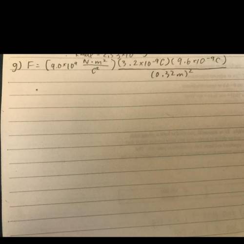 What is the value of F? (ap physics summer hw) show work