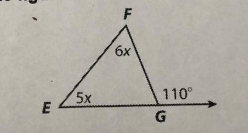 What is the measure of FEG?

A. 30 degrees 
B. 40 degrees
C. 50 degrees
D. 70 degrees
Please inclu