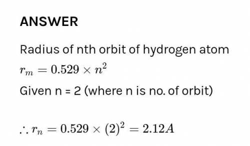 Using the Bohr theory, calculate the radius of the first excited state orbit of the Hydrogen atom (Z