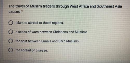 The travel of Muslim traders through West Africa and Southeast Asia caused?
