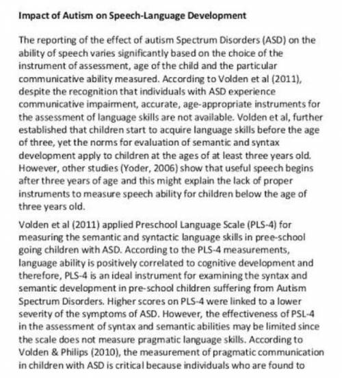 Can someone please write an essay of more than 2000 words on the topic LANGUAGE DEVELOPMENT AND SPEE