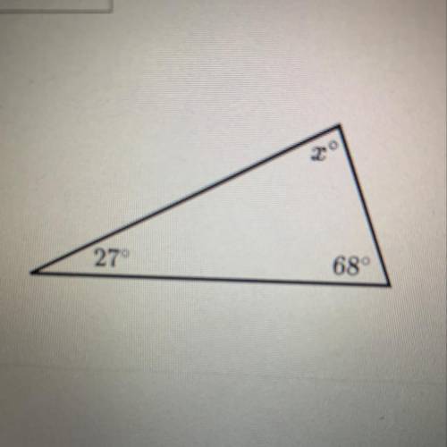 What’s the value of X in this triangle