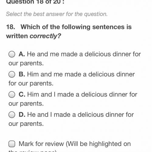 Which of the following sentences is written correctly￼