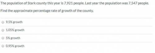 The population of Stark county this year is 7,921 people. Last year the population was 7,547 people