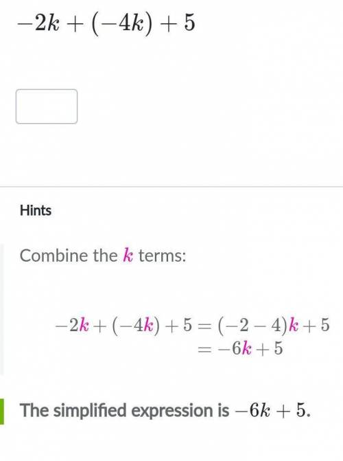 I don't understand this problem...like how to combine the k terms or how to get the answer.