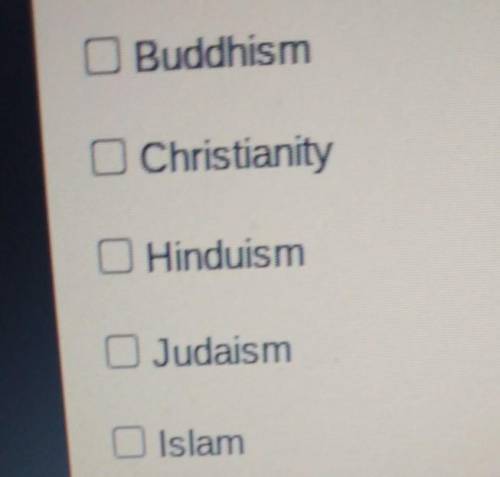 Which religions were established during the Common Era (CE)? Check all that apply.