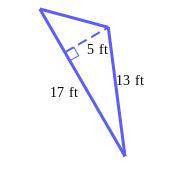 Find the area of the triangle below. Be sure to include the correct unit in your answer. I need hel