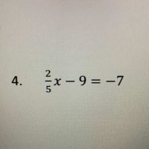 Solve for x (please show work if possible)