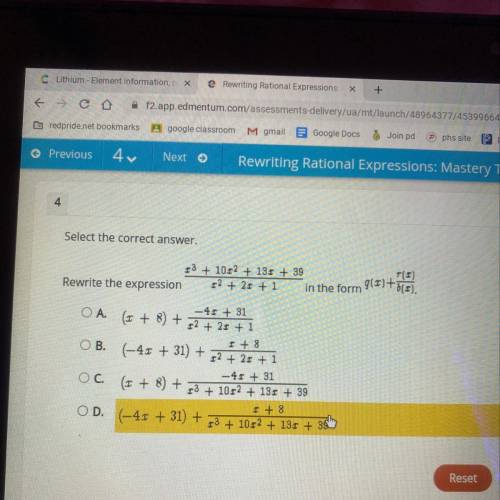 How do I rewrite the expression x^3+10x^2+13x+30/x^2+x^2+2x+1