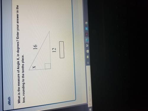 What is the measure of Angle X, in degrees?