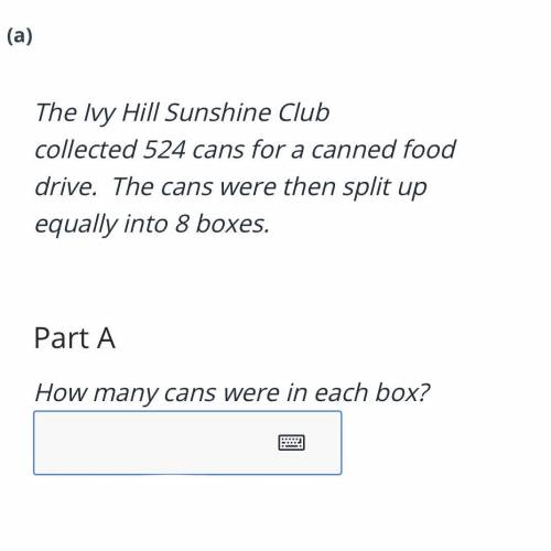 The Ivy Hill Sunshine Club collected 524 cans for a canned food drive. The cans were then split up