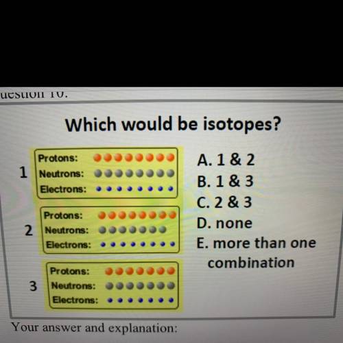 Which would be isotopes?