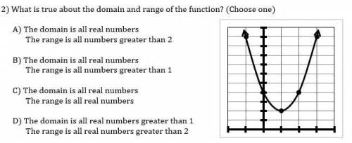 What is true about domain and range of the function?