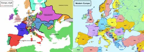 Which modern country has undergone the most dramatic territorial changes between 1648 and the prese