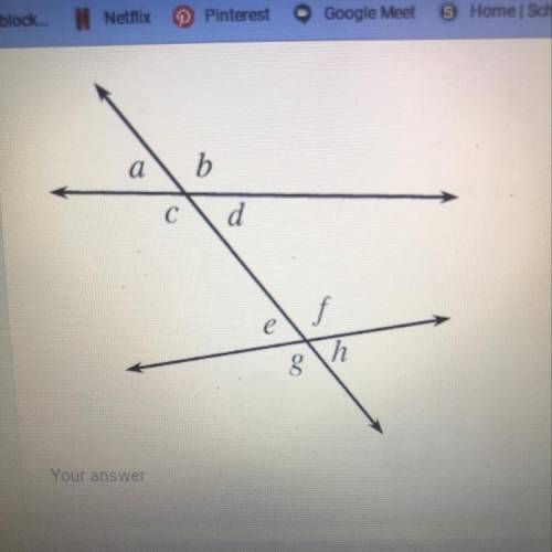 1-98. Using the diagram at right, name the angle pair relationships of the angle

pairs listed: a)