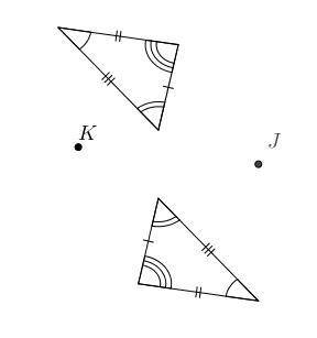 (15 points!) Which series of transformations can be used to show that the lower triangle is an imag