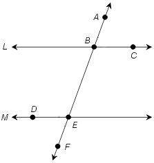 Given that the measure of angle ABC is 70 degrees find the measure of angle BED. A) 20 degrees B) 4
