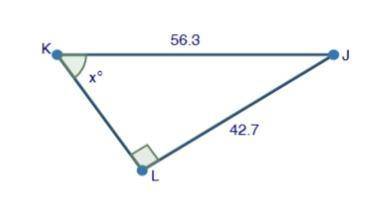 90+ POINTS PLEASE HELP Choose one problem below and use trigonometry to solve for a missing angle x