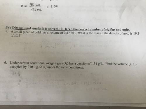 I am very confused on solving these questions using dimensional analysis. My instructor says it has