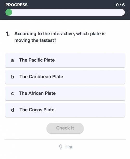 Please answer I will make you Brainliest The answer is not Carribean Plate!
