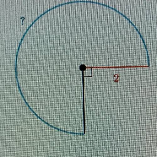 Find the arc length of the partial circle.

Either enter an exact answer in terms of rr or use 3.1