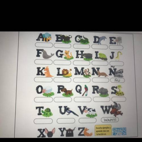 Please help I need to put the spelling of the animals in Spanish it’s due rn