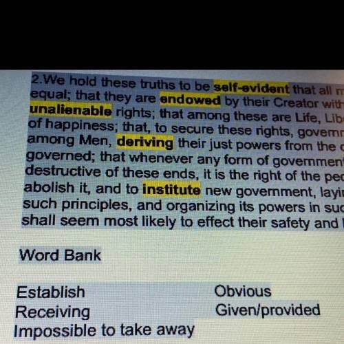 ILL GIVE YOU BRAINLIST
which definition does unalienable mean !!
