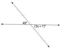 Solve for x. Round if needed. Image is below.