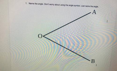 1. Name the angle. Don't worry about using the angle symbol. Just name the angle.
