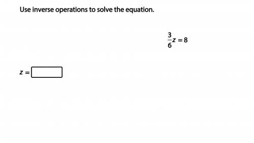 3/6z = 8 what is the answer