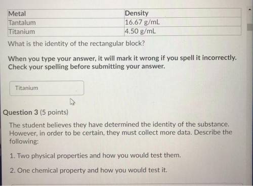 PLESE HELP!! For this, I was given a mass of 337.50g and a volume of 75cm^3. Using the density form