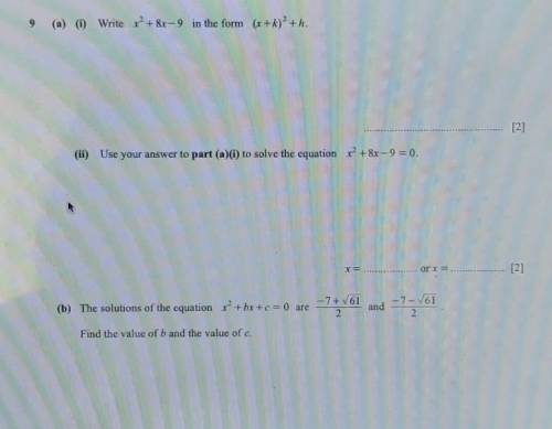 Struggling at 9b) please help