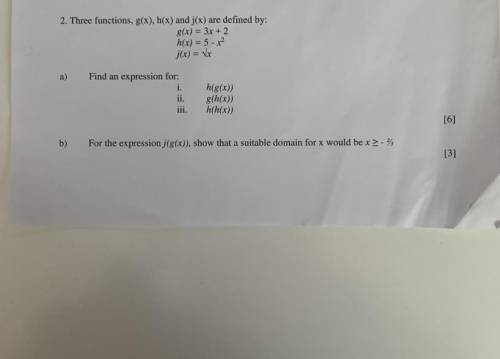 Only need help with part b!! 
S5 higher maths(year 12/11th grade)