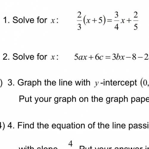 Need help with the number one and two I’ll appreciate