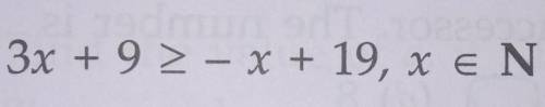 SOLVE THE FOLLOWING INEQUATION AND GRAPH THE SOLUTION SET ON THE NUMBER LINE .