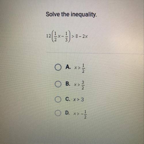 Solve the inequality.
