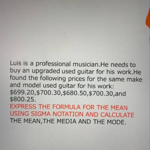 Luis is a professional musician.He needs to

buy an upgraded used guitar for his work.He
found the