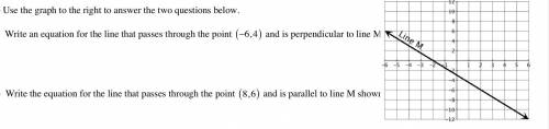 What are the perpendicular and parallel lines to line M?