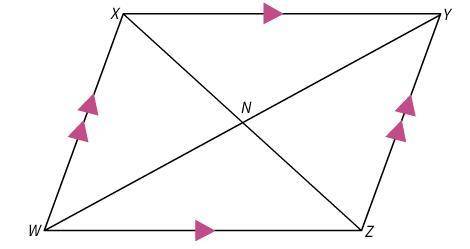 WXYZ is a parallelogram. Name an angle congruent to ∠WZY.