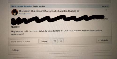 What would be the answer story is called “salvation” by Langston Hughes