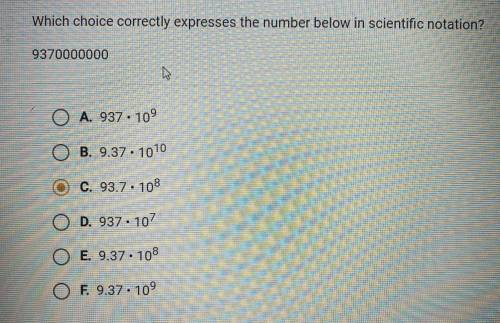 Which choice correctly expresses the number below in scientific notation?