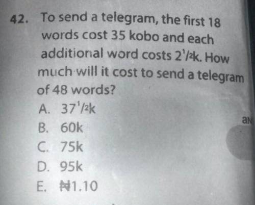 Hi.

Please i need help with this question.Workings PleaseNote : 100k = N1So , N1.10 = 110k.Thanks