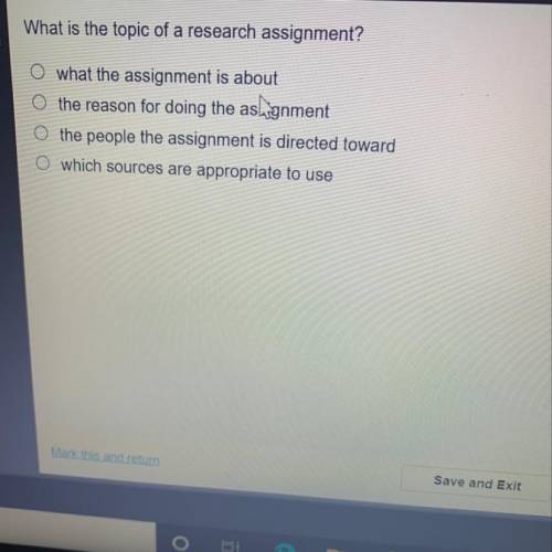 What is the topic of a research assignment?