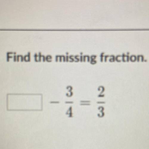 Find the missing fraction.
3
2
10
4
3