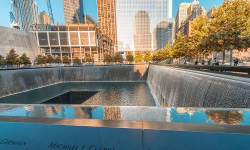 Does anyone want to observe a 9/11 Memorial and write an Ekphrastic poem based on a 9/11 monument.