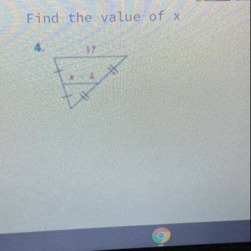 What does x equal 
i need to find the length
